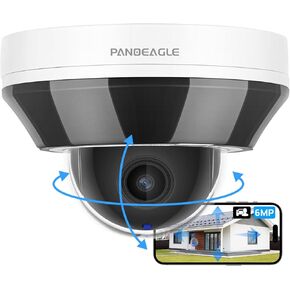 PANOEAGLE 6MP PTZ PoE Outdoor Camera with 20X Optical Zoom, Pan Tilt IP PTZ Camera 2-Way Audio, Human Auto Tracking and Auto Cruise, 393ft IR Night Vision, Human Vehicle Detection, PTZ-4620-IZT2