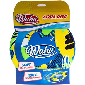 Wahu Aqua Disc Blue/Green/Yellow - 100% Waterproof Disc - Soft Easy Catch with Superior Accuracy
