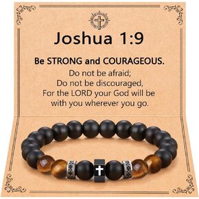 Christian Cross Bracelet for Men/Boys Birthday Graduation Christmas Confirmation Communion Gifts