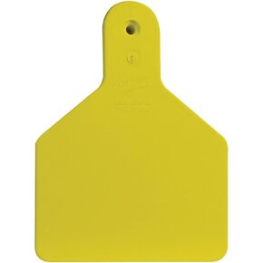 Z Tags 25 Count 1-Piece Blank Tags for Calves, Yellow