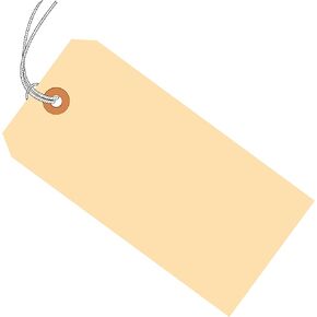 Discount Tag & Label Manila Shipping Tags, Strung, 13 Pt, 3 1/4" x 1 5/8", 2, (Case of 1000)
