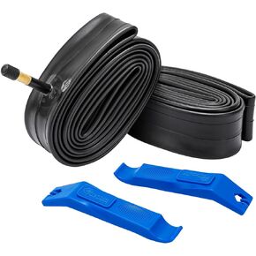 26" Heavy Duty Bike Tubes 26x1.95 26x2.10 26x2.125 AV48MM Schrader Valve Premium Butyl Rubber 26'' Bicycle Tubes 26x1.75 26x2.0 26x2.25 Compatible with 26x1.75/2.25 Bike Tubes 2-PCS