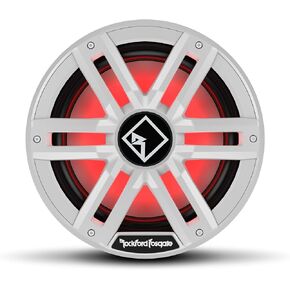Rockford Fosgate M2D4-12I Color Optix 12" DVC 4-Ohm Infinite Baffle Multicolor LED Lighted Marine Subwoofer - White/Stainless