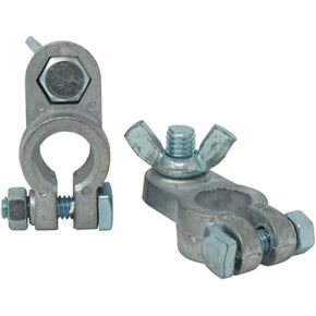 962-2 3/8-Inch Universal Marine Battery Terminal; Chrome; 2-Pack