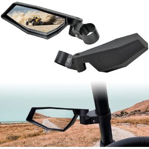 SAUTVS Adjustable Folding Side Rear View Mirrors for Polaris RZR Pro XP/Pro R/Turbo R, High-Definition Side Mirrors for Polaris RZR Pro XP/XP4/Pro R/Turbo R 4 2020-2024 Accessories (#2883762, 2PCS)