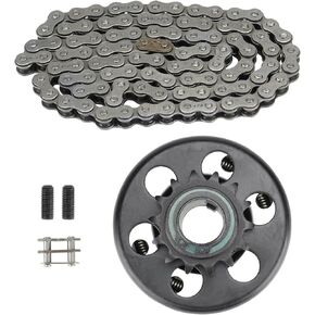 Youxmoto Go Kart Clutch 3/4" Bore 12T with #35 Chain, 12 Tooth Centrifugal Clutch and Chain for Go Kart Mini bike/for Honda cloned Engines GC160, GC190, GX120, GX140, GX160, GX200-2-6.5hp, 3/4" Shaft