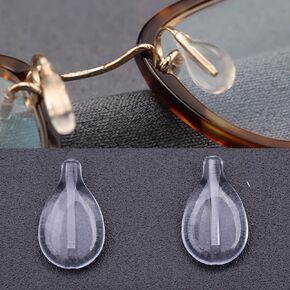 Eyeglasses Nose Pads Replacement 2 Pairs for Kazuo Kawasaki Eyeglasses Glasses Frames, Plug-in Nose Piece