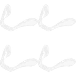 4pcs Glasses Nose Pads Glasses Nose Grips Glasses Cushion Nose Silicone Eye Glasses Bridge Nose Pads for Glasses Rubber Saddle Strap Component One-Piece Hard Plastic