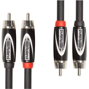 Roland Black Series Interconnect Cable, Dual RCA to Dual RCA, 3-Feet