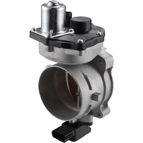 Motoforti Electronic Throttle Body Assembly, for Ford F-150 F-250 2005-2010, Metal Plastic, No.8L3Z9E926A/8L3Z9E926C, Silver Tone