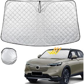 Windshield Sun Shade for 2018-2023 2024 Honda Odyssey LX,EX,EX-L,Touring,Elite Minivan Thicken 4-Layer Foldable Front Window Sunshade Cover Sun Visor Protector Block UV Rays