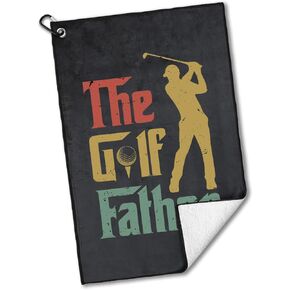 Life is Full of Important Choices Polyester and Cotton Blend Printed Golf Towel, Funny Retro Golf Accessories for Men Women, Golf Gift for Golf Fan Dad Mom, Golf Lover Birthday Gift