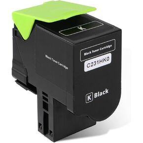 C231HK0 Toner Cartridge Compatible with lexmark C2325 C2425 C2535 MC2325 MC2425 MC2535 MC2640 C2325dw C2425dw C2535dw MC2325adw MC2425adw MC2535adwe MC2640adwe Printer 3000 Yield - Black
