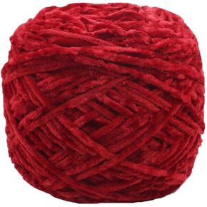 Fluffy Velvet Chenille Yarn - 8oz/250g DIY Crocheting & Knitting - Purple