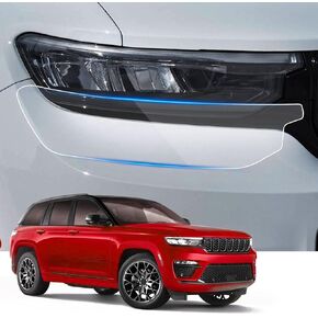 Car Headlight Protection Film for Jeep Grand Cherokee 2022 2023 2024 Auto Accessories Lucency Vinyl Exterior Decoration Self Adhesive Sheet Sticker Cover Tint Tail Light