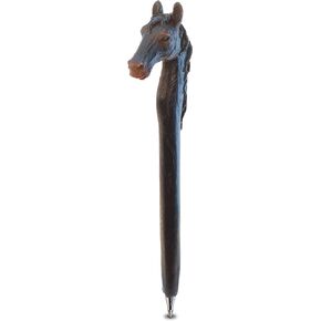 Planet Pens Horse Head Novelty Writing Pen - Cool Hand Pen with Unique Black Horse Head Design, Adults and Kids Horse Journaling Pen for School or Office, Ranch Life Fancy Note Taking Pen Accessory