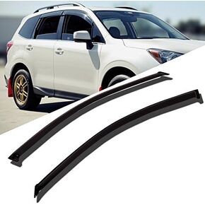 TuningPros WD-761 Tinted Smoke Out-Channel Window Visor Deflector Rain Guard 4-pc Set