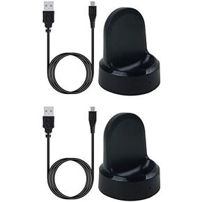 Kissmart for Samsung Gear S2 Charger, Replacement Charging Cradle Dock for Samsung Gear S2, Gear S2 Classic Smart Watch (2Pack)