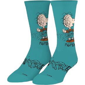 Odd Sox - جوارب رائعة، خنزير صغير، شريط كوميدي من الفول السوداني، هدية ممتعة لشخصية تشارلي براون، للكبار in Saudi Arabia