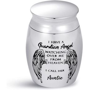 Guardien Angel Auntie Heaven Love Mini Cremation Urns for Human Ashes Family Grandma Keepsake