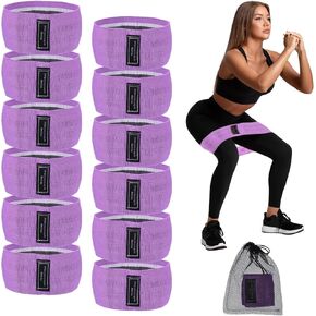 PATIKIL Booty Resistance Bands for Working Out Non-Slip Workout Bands Fabric Resistance Loops Elastic Exercise Fitness Bands for Women Men Hip Leg Gym