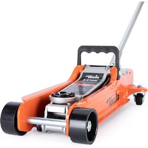 TONDA Low Profile Jack, 2.5 Ton (5,000 lb) Car Jack, Lifting Range 3.35" to 14.57", Hydraulic Trolley Floor Jack for Garage, Home, Shop, Blue