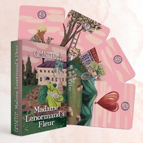 Madame Lenormand Fleur | Wisdom Oracle for Love and Life | Vintage 36-Card Set with Guide Book for Soul, Destiny, and Fortune Reading