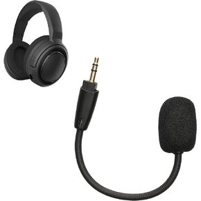 kwmobile Microphone Compatible with Corsair HS35 / HS45 - Replacement Mic for Gaming Headphones - Black