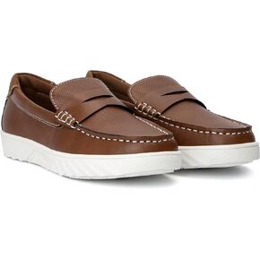 Xray Footwear Boy's Rio Loafers, Slip On, Flat Sole, Apron Toe, Thermoplastic Rubber Outsole