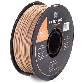 HATCHBOX 3D Printer Filament, Dimensional Accuracy +/- 0.03mm, 3.00 mm, 1 kg Spool, Wood