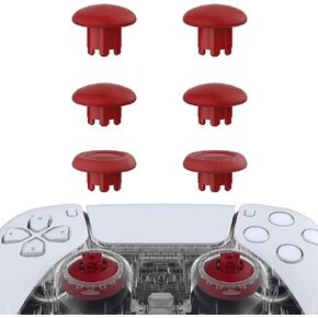 eXtremeRate Edge Sticks Swappable Thumbsticks for PS5 Controller, Custom Black Replacement Interchangeable Analog Stick Joystick for PS5, for PS4 All Model Controllers Universal - Without Controller