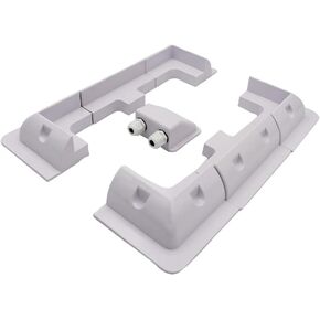 Solar Panel Mounting Brackets ABS Corner Bracket Kit 7PCS, Drill-Free Widely Used on Roofs of RV, Caravans, Vehicles, Camper Vans, Sheds, Garages, Deck of Boats, Black
