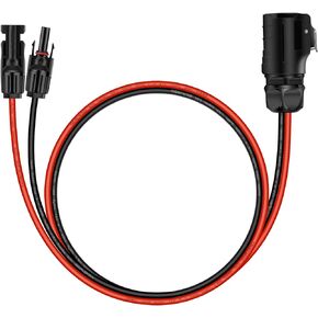 2 Pin Power Industrial Circular Connector to Solar Panel Cable Adapter for Solar Panel Suitcase and Grand Design, Furrion Solar Ports,Forrest River RV Solar Ports
