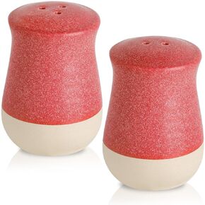 Hasense Salt and Pepper Shakers Set, Ceramic White Salt Shaker for Kitchen Counter, Cute Pepper Shakers, Refillable Spice Shaker Set for Kitchen Counter, Farmhouse Home Kitchen Decor