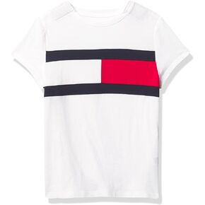 Tommy Hilfiger Girl's Adaptive T-shirt With Velcro Brand Closure at Shoulder