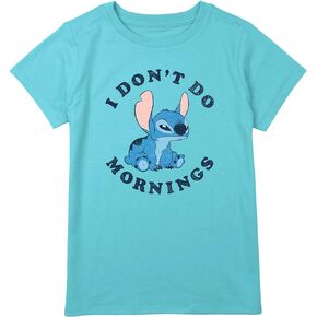 Disney Plus Size Lilo Stitch Mornings Girls Short Sleeve Tee Shirt