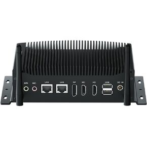 Fanless Mini PC i5 Windows 11, Fanless Computer Core i5-10210U, Mini Computer 16GB DDR4 RAM 512GB SSD, Support Dual HD+DP Triple Display, 2RS232 COM, 2RJ45 Ethernet, 6USB, GPIO, Dual Band WiFi, BT4.2