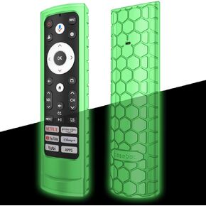 Fintie Protective Case for 2023 Hisense Voice Remote ERF3A90, Light Weight Kids-Friendly Anti Slip Shockproof Silicone Cover for Hisense A4 A6 U6 U7 U8 Series Google Smart TV Remote, Black
