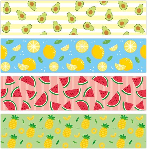 BeYumi Summer Beach Border Trim - 80Pcs Summer Wave Beach Pool Bulletin Board Borders Back to School Border Trim Decor Classroom Office Chalkboard White Board Poster Summer Holiday Party Decoration in Saudi Arabia