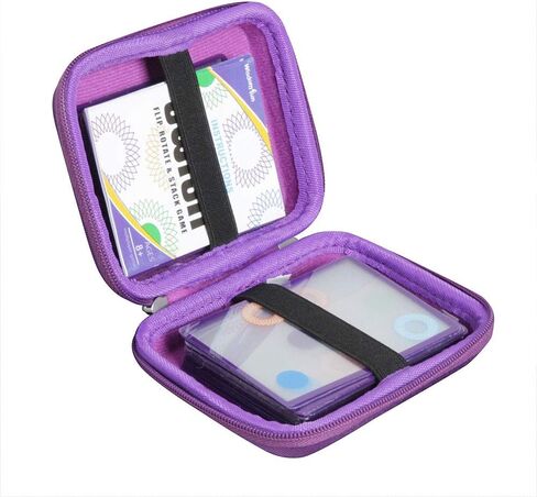 Hermitshell Travel Case for ThinkFun Swish - A Fun Transparent Card Game (Only Case) (Purple) in Saudi Arabia