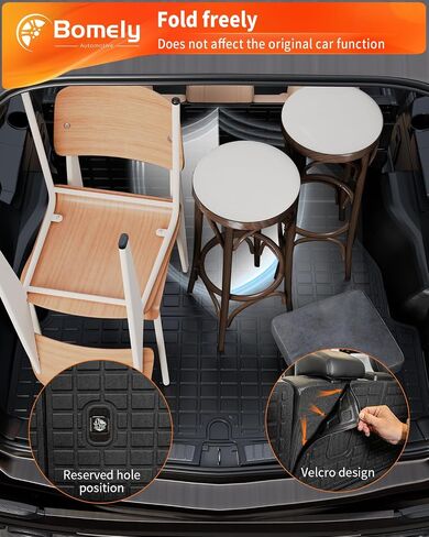 Cargo Mat Compatible with 2019-2024 Toyota Rav4 Trunk Mat TPE All Weather Cargo Liner Back Seat Cover Protector 2023 Rav4 Accessories (Cargo Mat with Backrest Mat) in Saudi Arabia