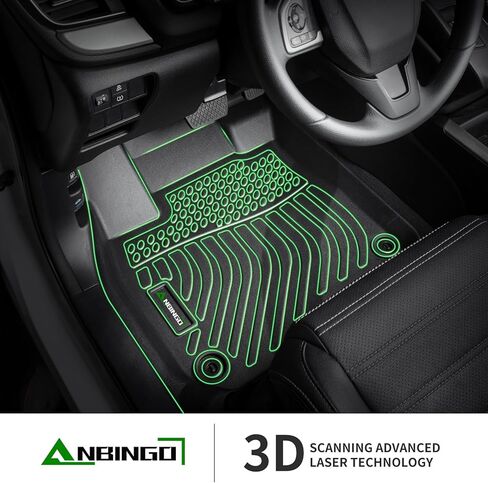 ANBINGO®-Floor Mats Custom for VW Golf/Golf Alltrack/Golf GTI/Golf R/Golf Sportwagen MK7 2015-2021 Waterproof Car Mats All Weather Mats Floor Liners VW Accessories Front& Rear Full Set Black in Saudi Arabia