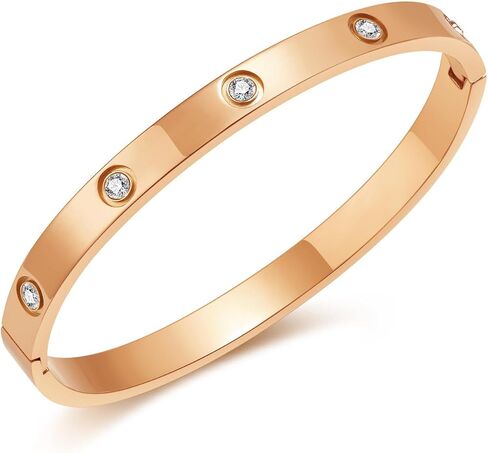 Bangle Bracelets for Women Stainless Steel Jewelry Love Gift for Girls in Saudi Arabia