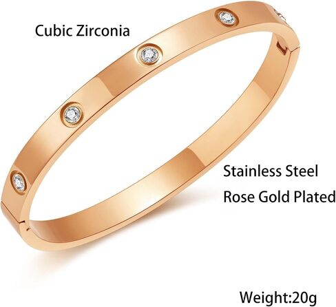 Bangle Bracelets for Women Stainless Steel Jewelry Love Gift for Girls in Saudi Arabia