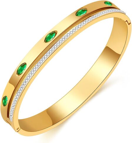 Bangle Bracelets for Women Stainless Steel Jewelry Love Gift for Girls in Saudi Arabia