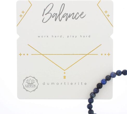 Ethos Bracelets with Sentiment Card (Dumortierite, Balance) in Saudi Arabia