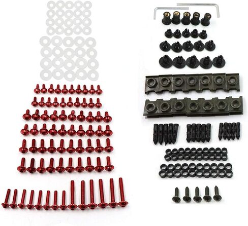 العالمي الكامل الأزرق هدية الترباس عدة الزجاج الأمامي مسامير السحابة كليب المكسرات غسالات تركيب مجموعات استبدال لكاواساكي ياماها هوندا سوزوكي in Kuwait