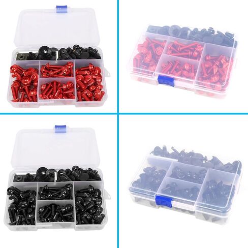 العالمي الكامل الأزرق هدية الترباس عدة الزجاج الأمامي مسامير السحابة كليب المكسرات غسالات تركيب مجموعات استبدال لكاواساكي ياماها هوندا سوزوكي in Kuwait