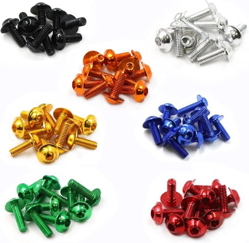 العالمي الكامل الأزرق هدية الترباس عدة الزجاج الأمامي مسامير السحابة كليب المكسرات غسالات تركيب مجموعات استبدال لكاواساكي ياماها هوندا سوزوكي in Kuwait