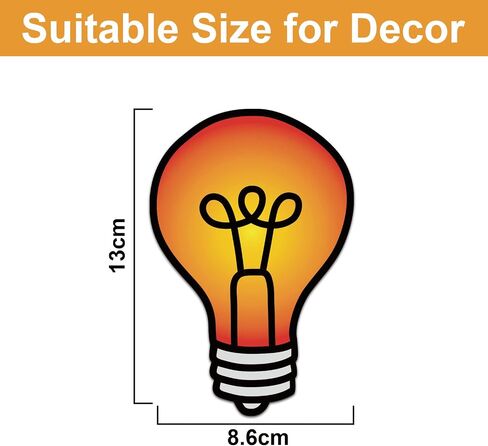 45pcs Light Bulb Bulletin Board Cutouts, Colorful Light Bulb Moments Classroom Wall Paper Decor Decorations Supplies Favors for Kids Students Teachers in Saudi Arabia
